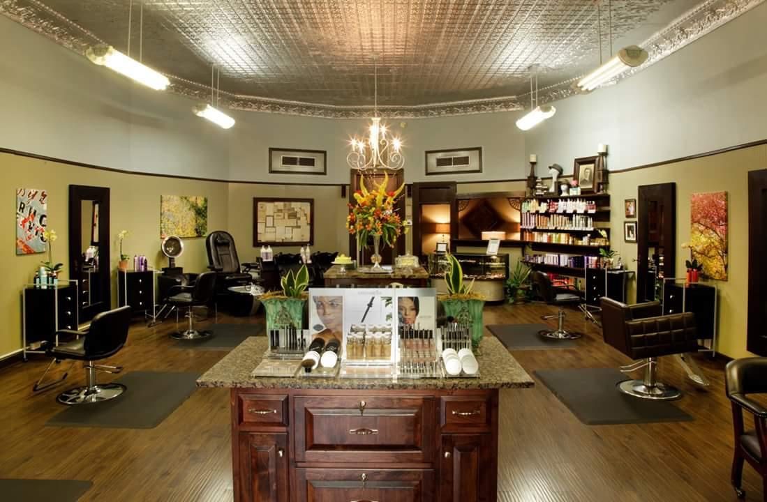 Inside the salon